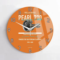 Thumbnail for PEARL 700 design on orange no frame wall clock