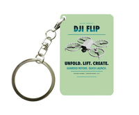 Thumbnail for DJI Flip Key Chain design on light green key chain