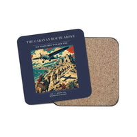 Thumbnail for The Caravan Route Above - Designed Coasters design on navy blue 1-piece