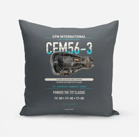 Thumbnail for CFM56-3 design on gray pillow
