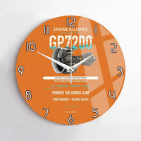 Thumbnail for GP7200 design on orange no frame wall clock