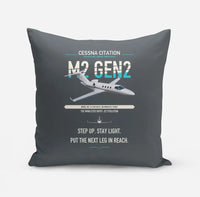 Thumbnail for Cessna Citation M2 Gen2 design on gray pillow