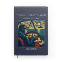 Thumbnail for VINTAGE G4294 - The Solo Atlantic Night - Designed Notebooks design on navyblue