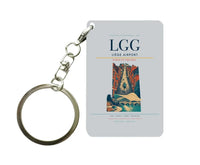 Thumbnail for Liège Airport (LGG) design on light gray key chain