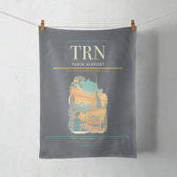 Thumbnail for Turin Airport (TRN) design on gray towel