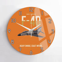 Thumbnail for F-4D Phantom II design on orange no frame wall clock