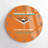 Thumbnail for Fotokite Sigma design on orange no frame wall clock