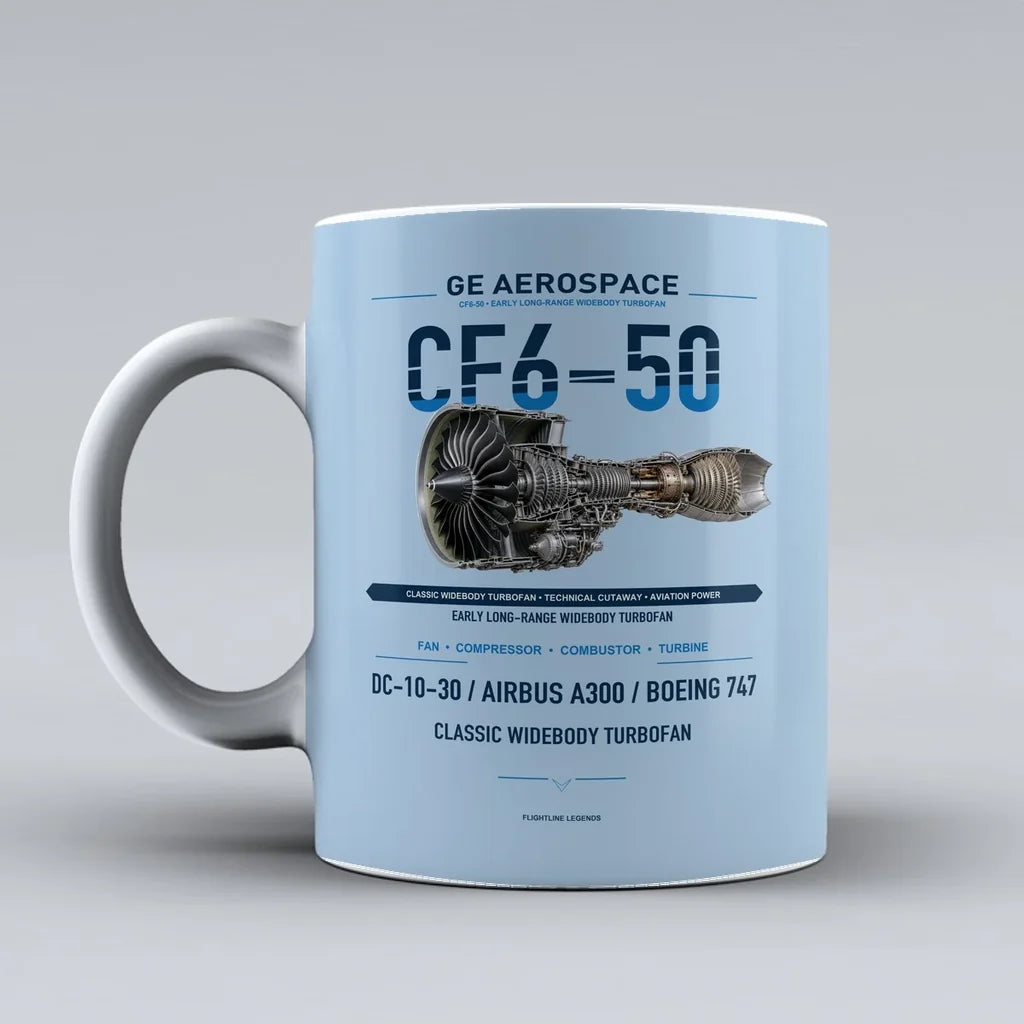 Mug design on light blue cf6 50
