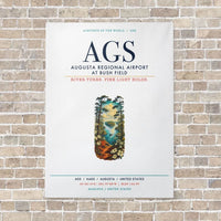 Thumbnail for Augusta Regional Airport at Bush Field AGS vertical canvas print - no frame - white background