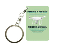 Thumbnail for DJI Phantom 4 Pro V2.0 Key Chain design on light green key chain