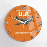 Thumbnail for Heinkel He 111H-6 design on orange no frame wall clock