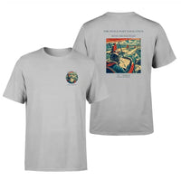 Thumbnail for VINTAGE G4390 - The Fence Post Navigation - Double-Side T-Shirt design on lightgray double side t shirt