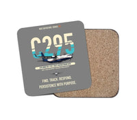 Thumbnail for Airbus C295 Armed ISR design on gray 1 piece coaster