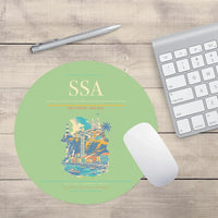 Thumbnail for Salvador - Deputado Luis Eduardo Magalhaes International Airport SSA Mouse-Pad Round - Light Green