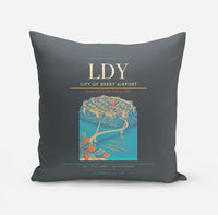Thumbnail for City of Derry Airport (LDY) design on gray pillow