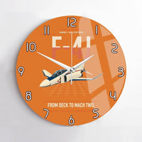 Thumbnail for F-4J Phantom II design on orange no frame wall clock