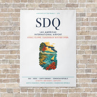 Thumbnail for Las Americas International Airport SDQ vertical canvas print - no frame - white background