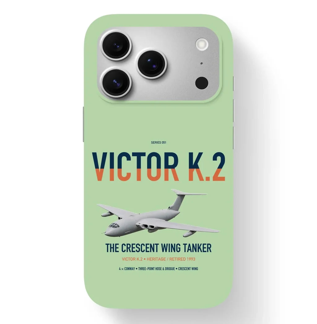 Handley Page Victor K.2 design on light green magsafe iphone case, for iPhone 17 Pro