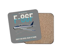 Thumbnail for F-86F Sabre design on gray 1 piece coaster