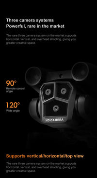 Thumbnail for K9MAX Drone: Triple-Lens Aerial Photography Quadcopter with Optical Flow & Obstacle Avoidance, Remote-Controlled Toy Drone - view 12