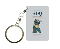 Thumbnail for Kodiak Airport (ADQ) design on light gray key chain