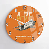 Thumbnail for A-7E Corsair II design on orange no frame wall clock