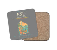 Thumbnail for Yeosu Airport (RSU) design on gray 1 piece coaster