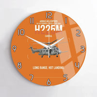 Thumbnail for Airbus Helicopters H225M Caracal design on orange no frame wall clock