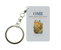Thumbnail for Oradea International Airport (OMR) design on light gray key chain