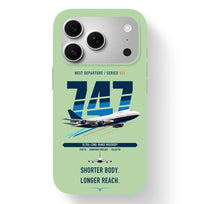 Thumbnail for Boeing 747SP design on light green magsafe iphone case