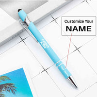 Thumbnail for Amazing Airbus A380 touch pen - light blue with name