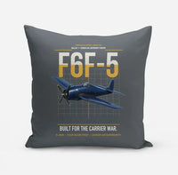 Thumbnail for F6F-5 Hellcat design on gray pillow