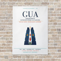 Thumbnail for Aeropuerto Internacional La Aurora GUA vertical canvas print - no frame - white background