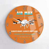 Thumbnail for Percepto Air Max design on orange no frame wall clock