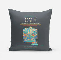 Thumbnail for Chambéry-Savoie Airport (CMF) design on gray pillow