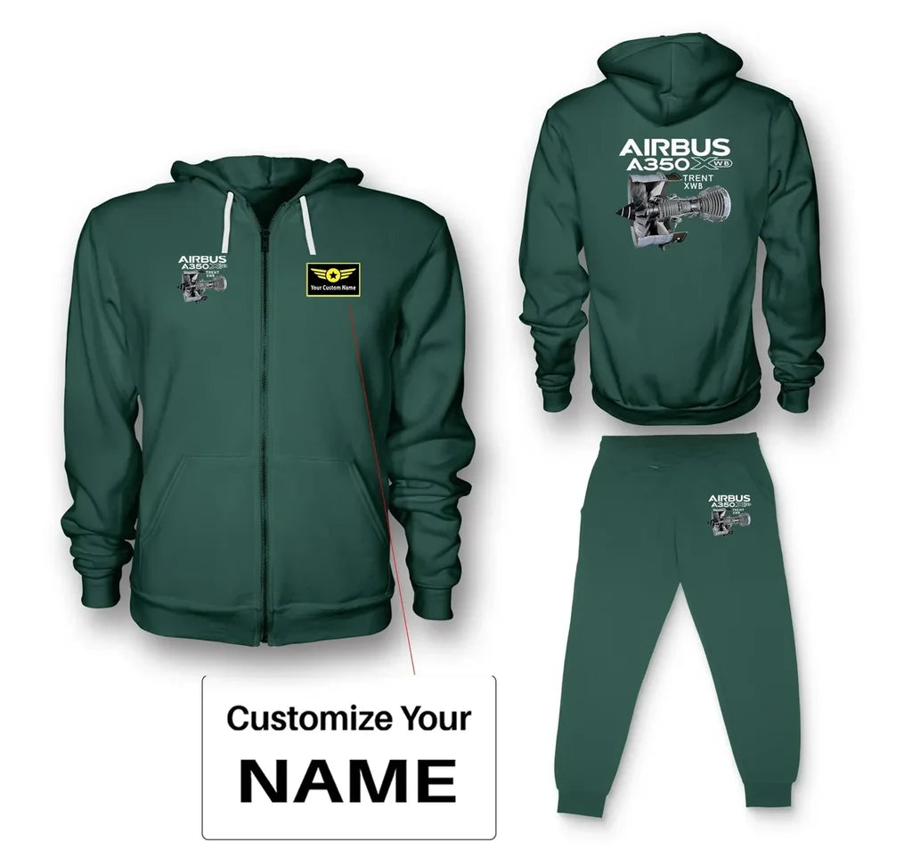 Customisable Airbus A350 Hoodie - view 11