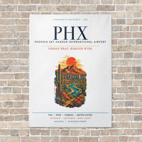 Thumbnail for Phoenix Sky Harbor International Airport PHX vertical canvas print - no frame - white background