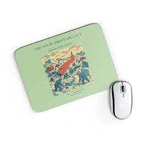 Thumbnail for VINTAGE G4355 - The Snow Drift Dig-Out - Designed Mouse Pads design on lightgreen rectangle