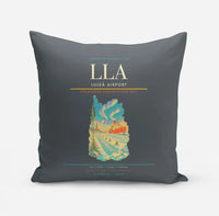 Thumbnail for Luleå Airport (LLA) design on gray pillow