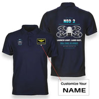 Thumbnail for DJI Neo 2 design on navy blue polo with custom name badge