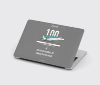 Thumbnail for Fokker 100 design on gray MacBook case