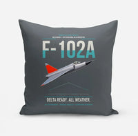 Thumbnail for F-102A Delta Dagger design on gray pillow