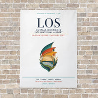 Thumbnail for Murtala Muhammed International Airport LOS vertical canvas print - no frame - white background