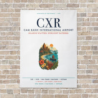 Thumbnail for Cam Ranh International Airport Nha Trang CXR vertical canvas print - no frame - white background