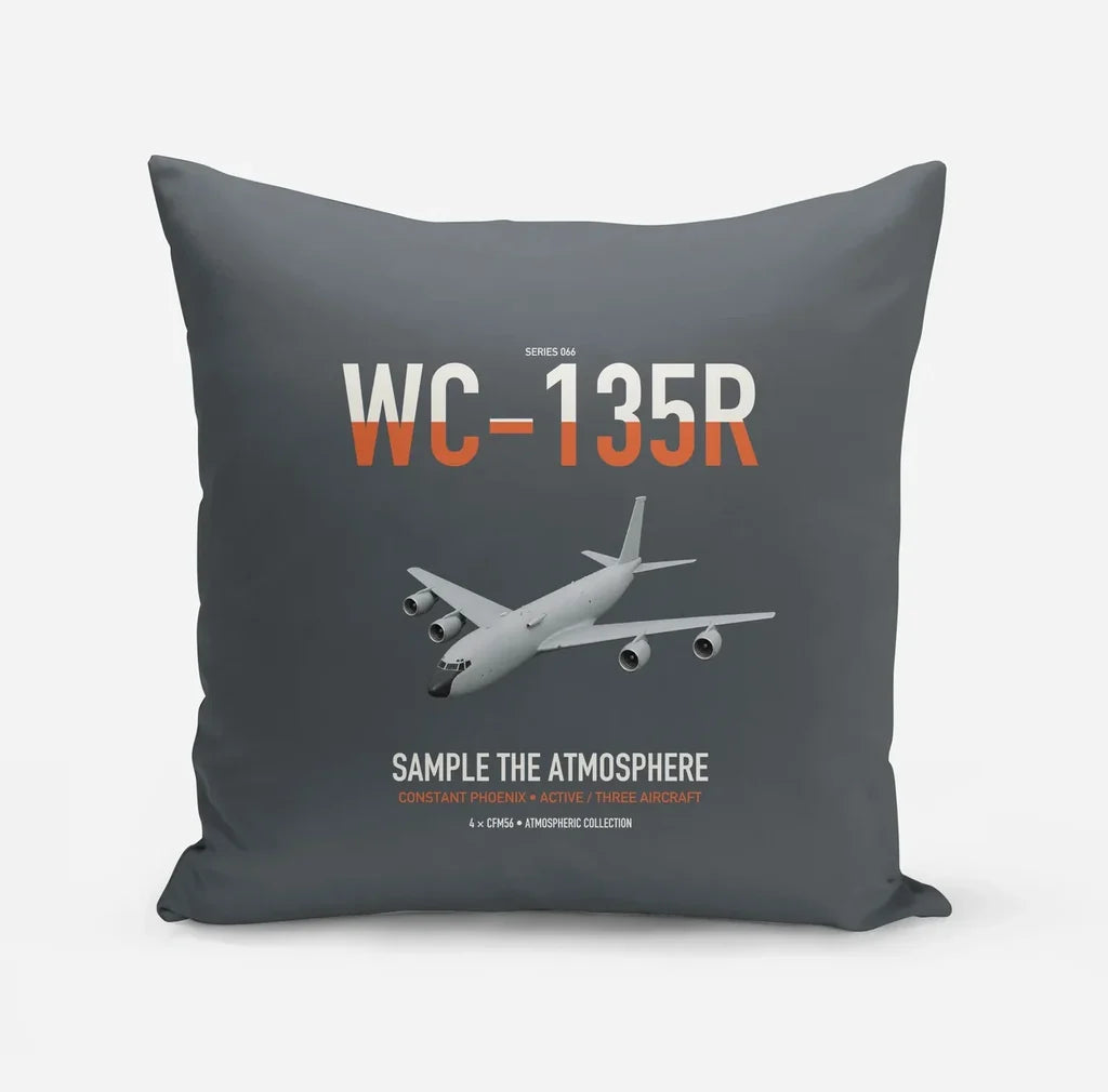 WC-135R Constant Phoenix design on gray pillow