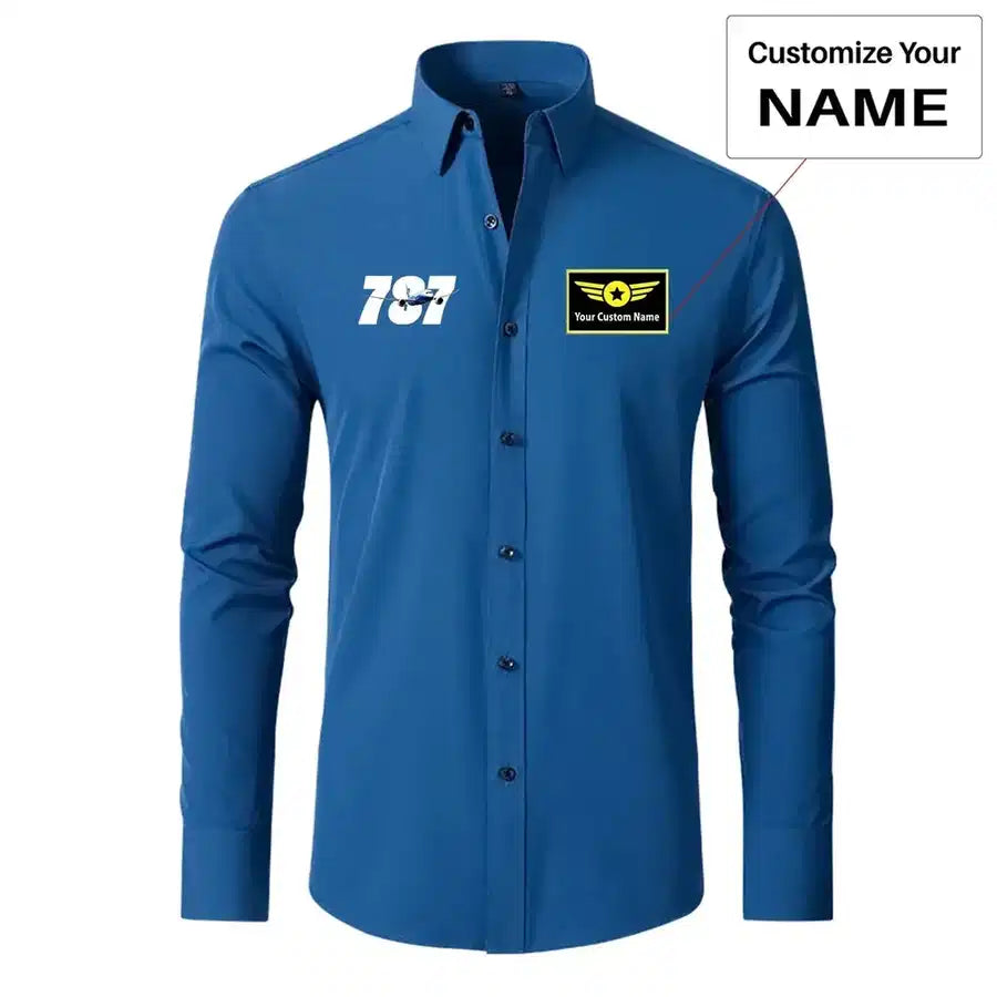 Super Boeing 787 Designed Long Sleeve Shirts - view 11
