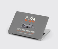 Thumbnail for C-2A Greyhound design on gray MacBook case