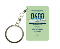 Thumbnail for Dash 8-400 Key Chain design on light green key chain