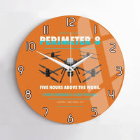 Thumbnail for Skyfront Perimeter 8 design on orange no frame wall clock