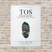 Thumbnail for Tromsø Airport TOS vertical canvas print - no frame - white background
